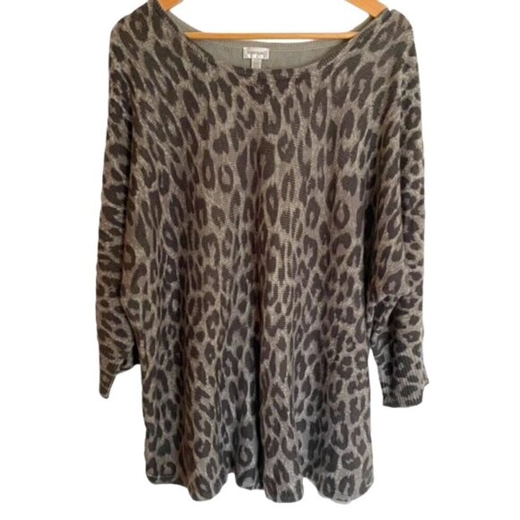 Avenue Leopard Print Sweater 22/24 - Picture 1 of 4